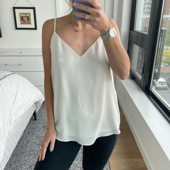 Babaton V-Neck Tank Top White Small - Picture 1 of 8
